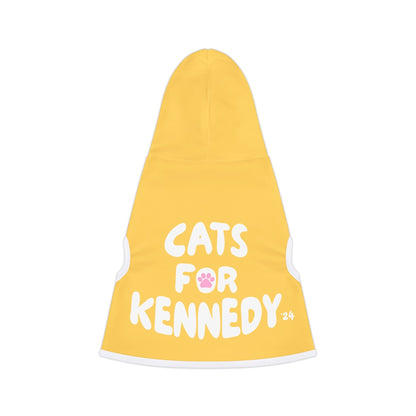 Cats for Kennedy Pet Hoodie in Yellow - Team Kennedy Official Merchandise