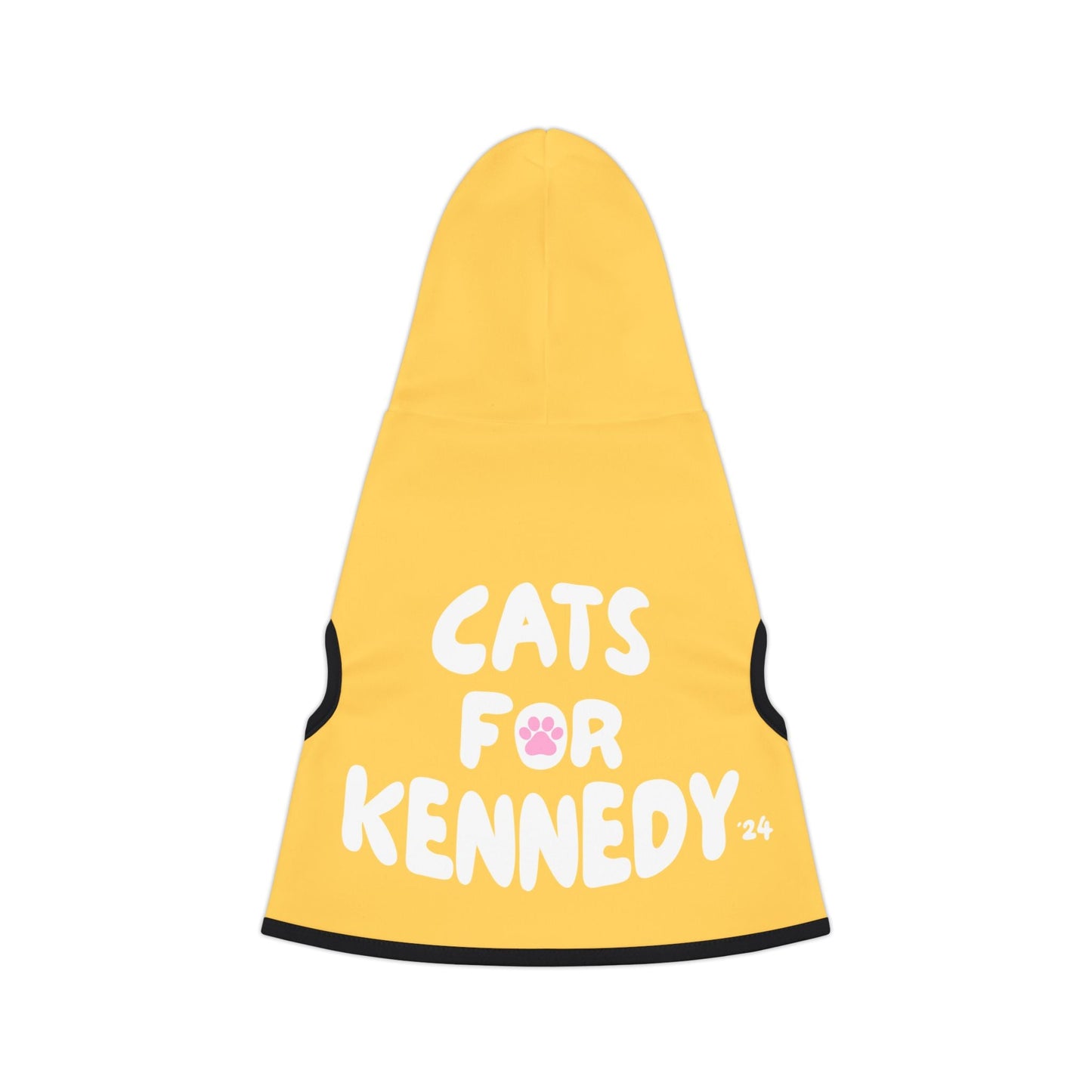 Cats for Kennedy Pet Hoodie in Yellow - Team Kennedy Official Merchandise