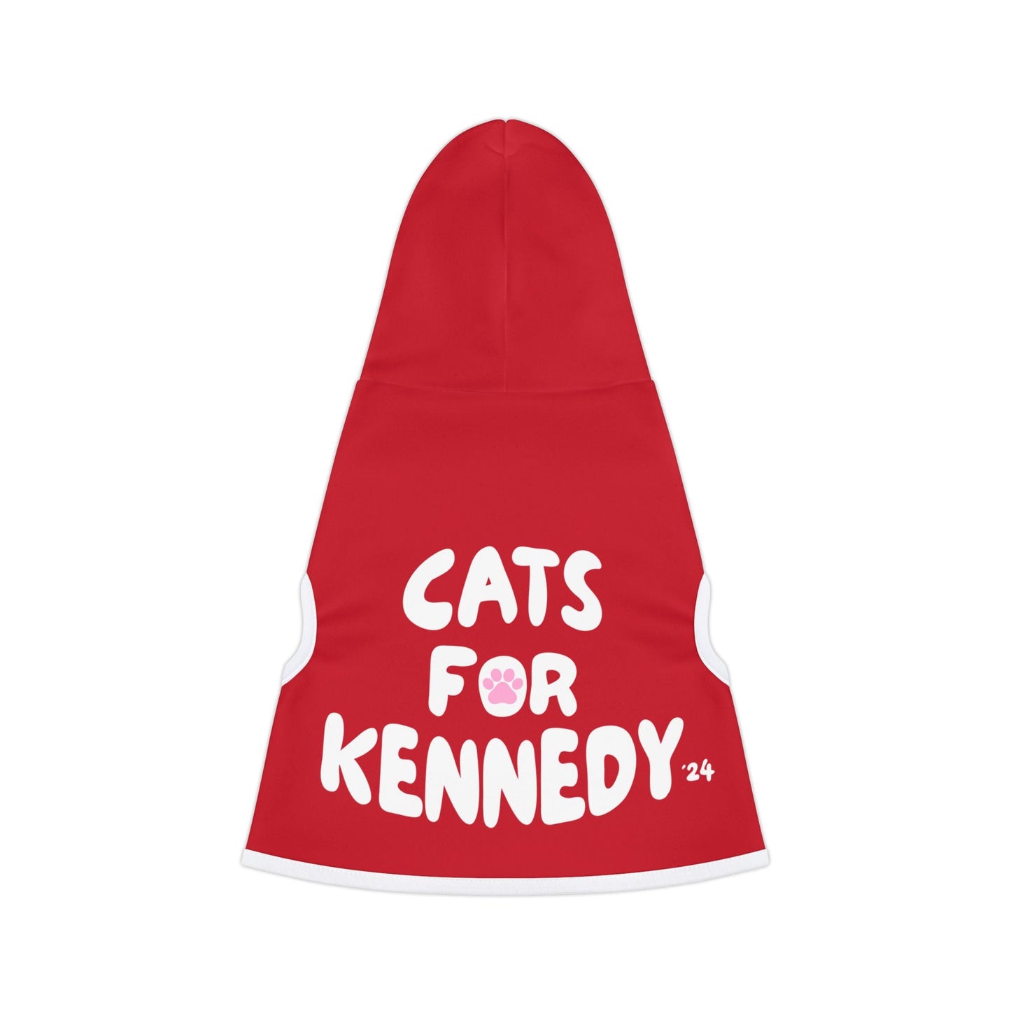 Cats for Kennedy Pet Hoodie | Red - Team Kennedy Official Merchandise