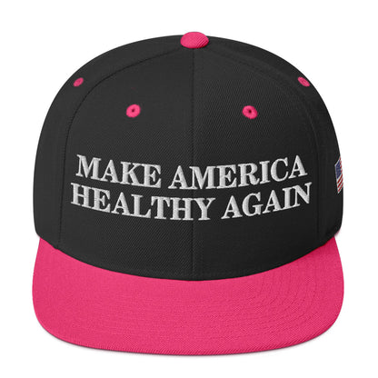 Make America Healthy Again w/ Flag Snapback Hat