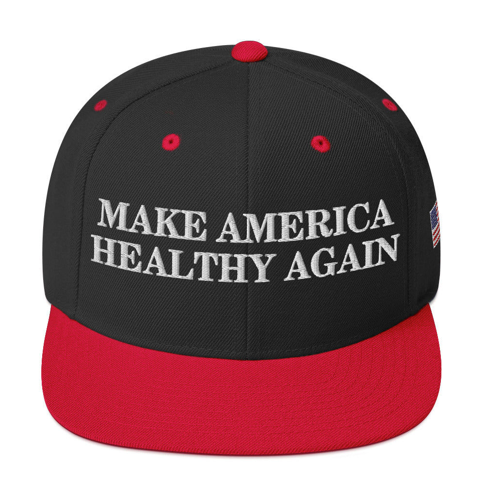 Make America Healthy Again w/ Flag Snapback Hat