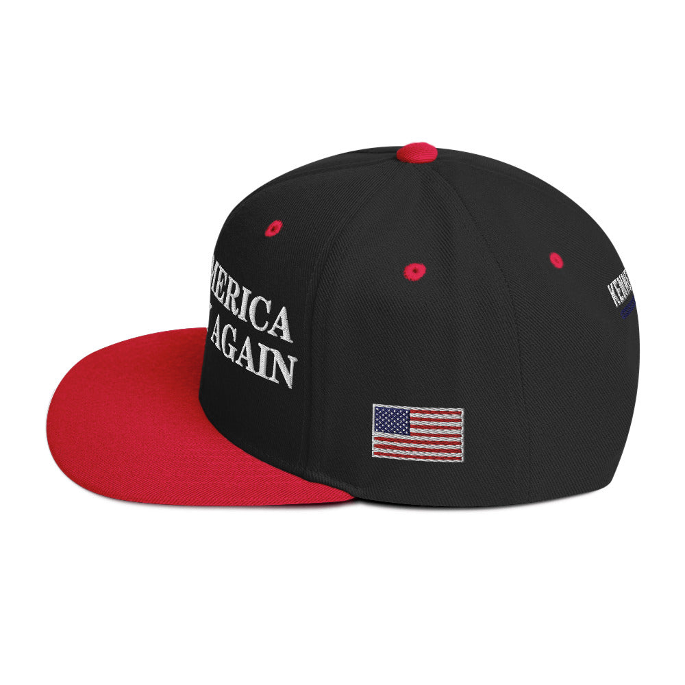 Make America Healthy Again w/ Flag Snapback Hat