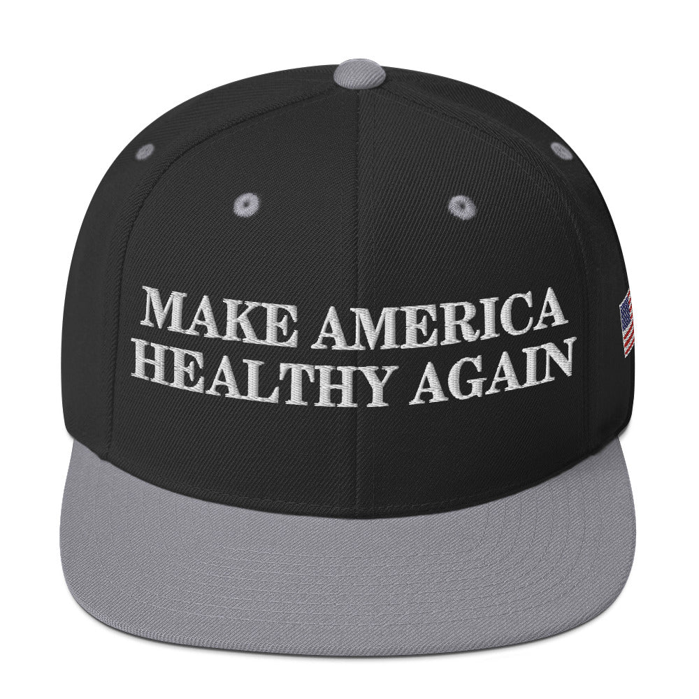 Make America Healthy Again w/ Flag Snapback Hat