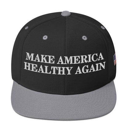 Make America Healthy Again w/ Flag Snapback Hat