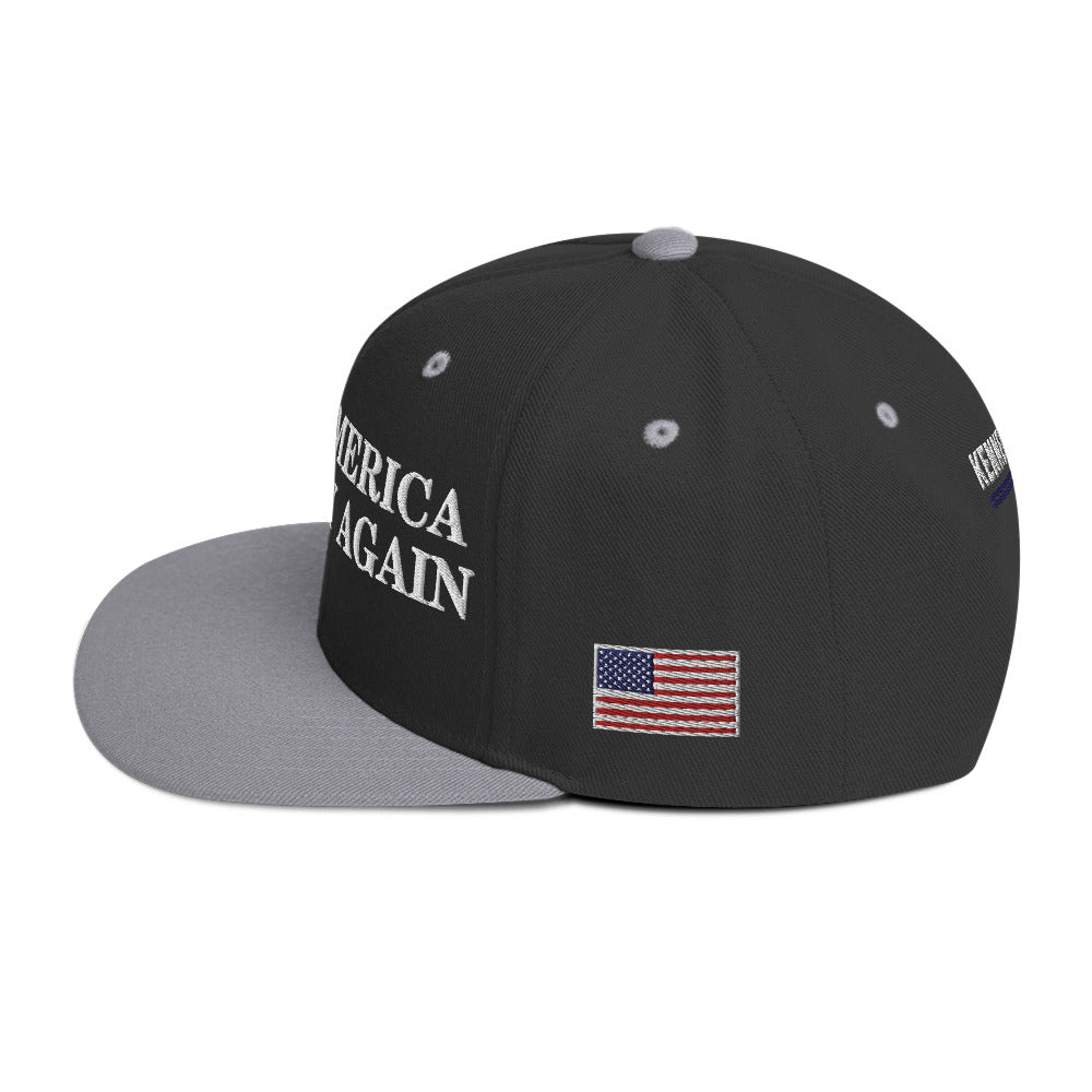 Make America Healthy Again w/ Flag Snapback Hat