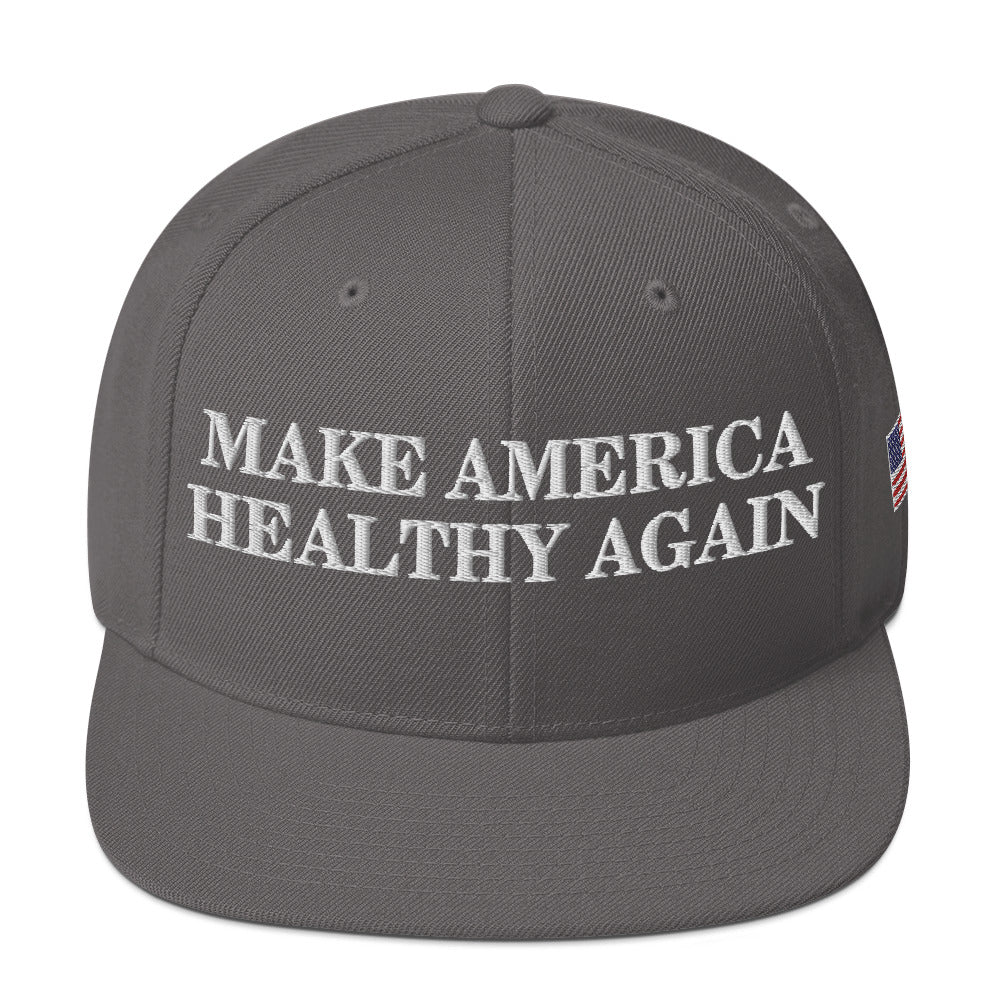 Make America Healthy Again w/ Flag Snapback Hat