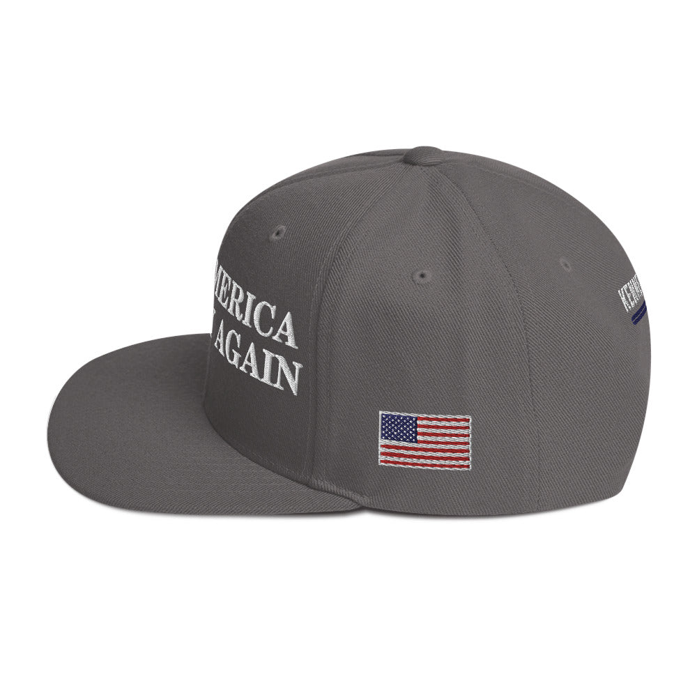 Make America Healthy Again w/ Flag Snapback Hat