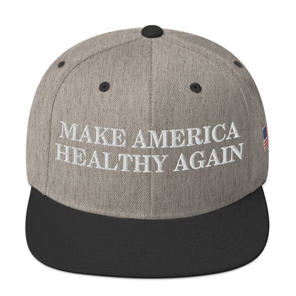 Make America Healthy Again w/ Flag Snapback Hat