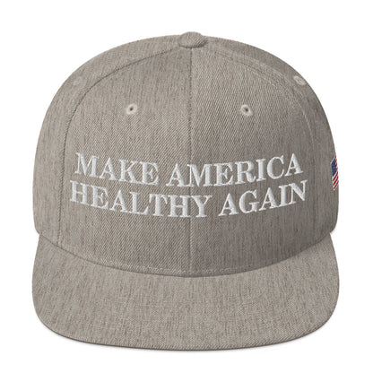 Make America Healthy Again w/ Flag Snapback Hat