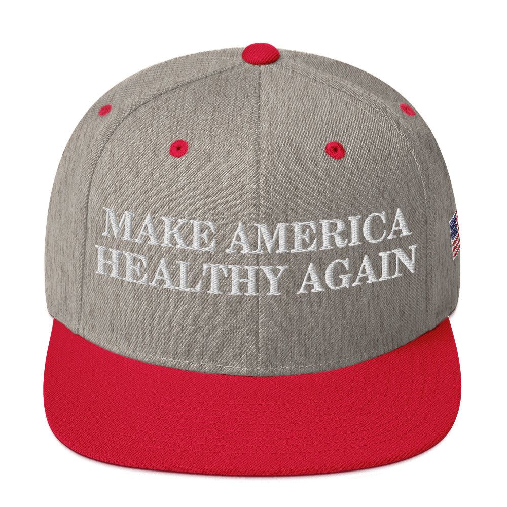 Make America Healthy Again w/ Flag Snapback Hat