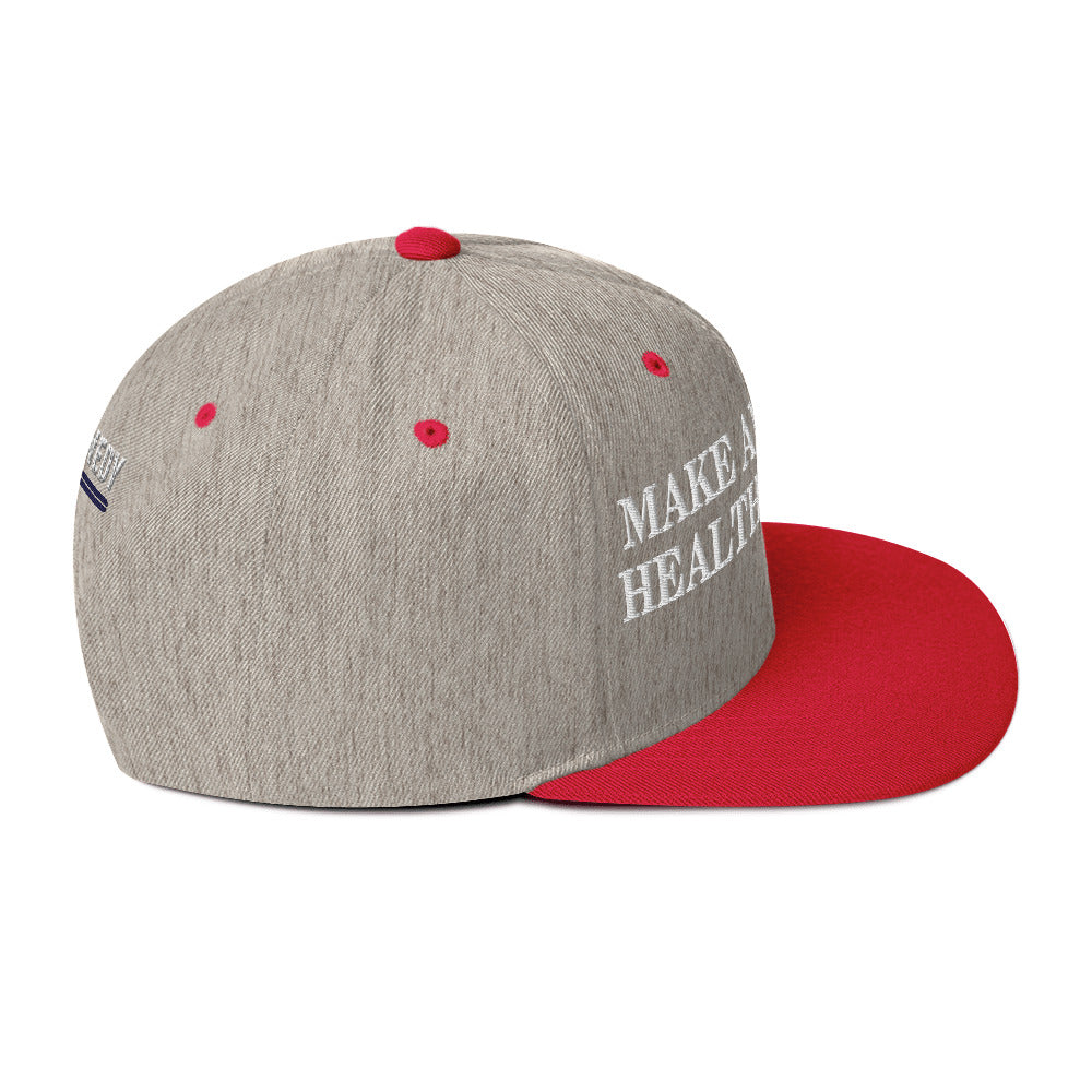 Make America Healthy Again w/ Flag Snapback Hat