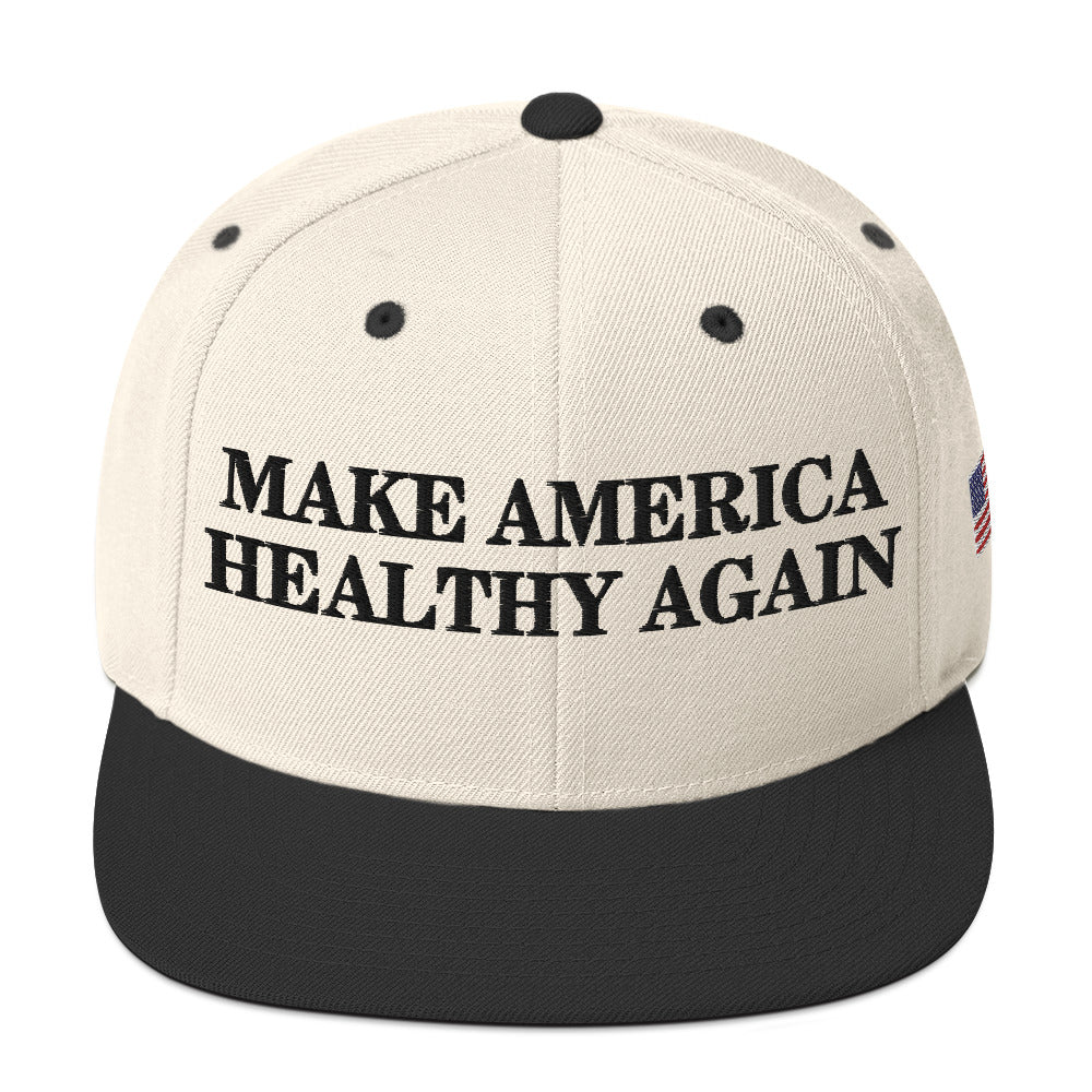 Make America Healthy Again w/ Flag Snapback Hat