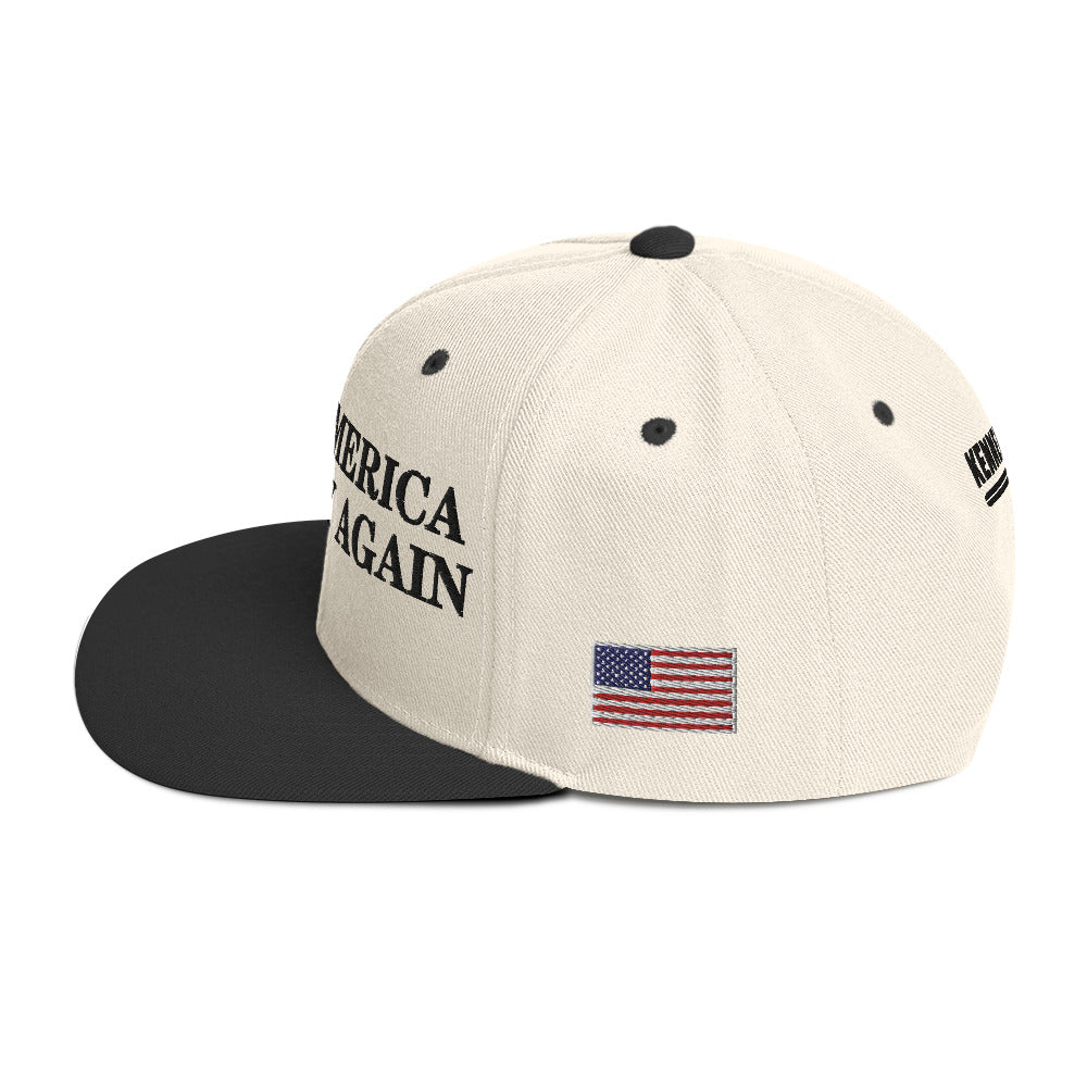 Make America Healthy Again w/ Flag Snapback Hat