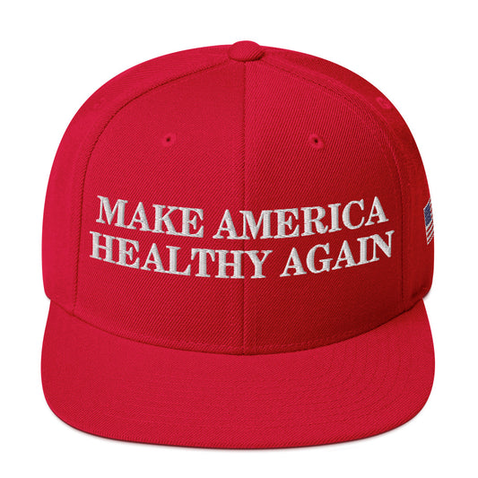 Make America Healthy Again w/ Flag Snapback Hat