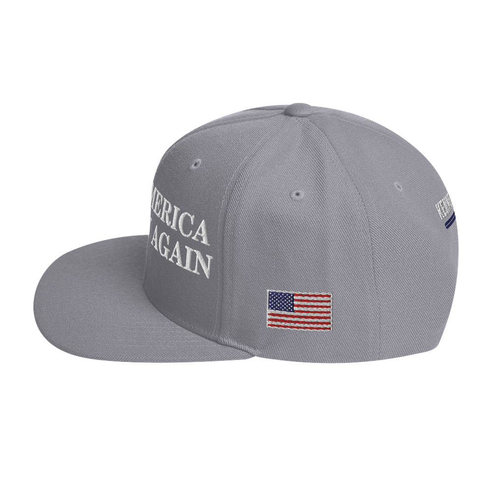 Make America Healthy Again w/ Flag Snapback Hat