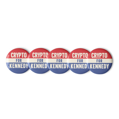 Crypto for Kennedy Classic Set of Buttons - TEAM KENNEDY. All rights reserved