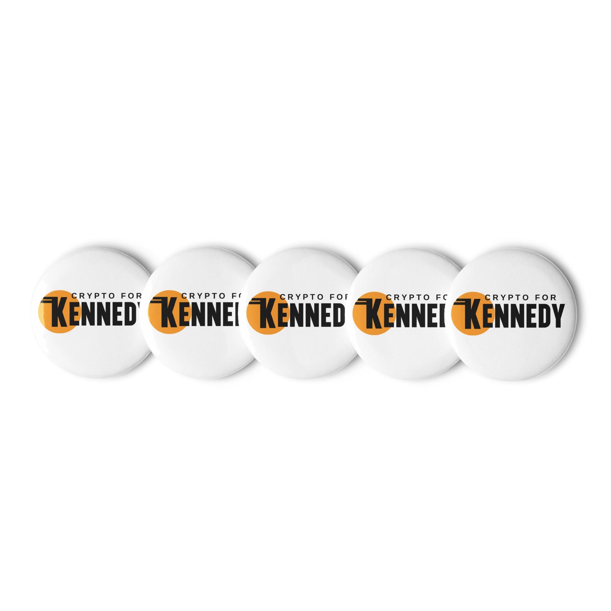 Crypto for Kennedy Set of Buttons - TEAM KENNEDY. All rights reserved