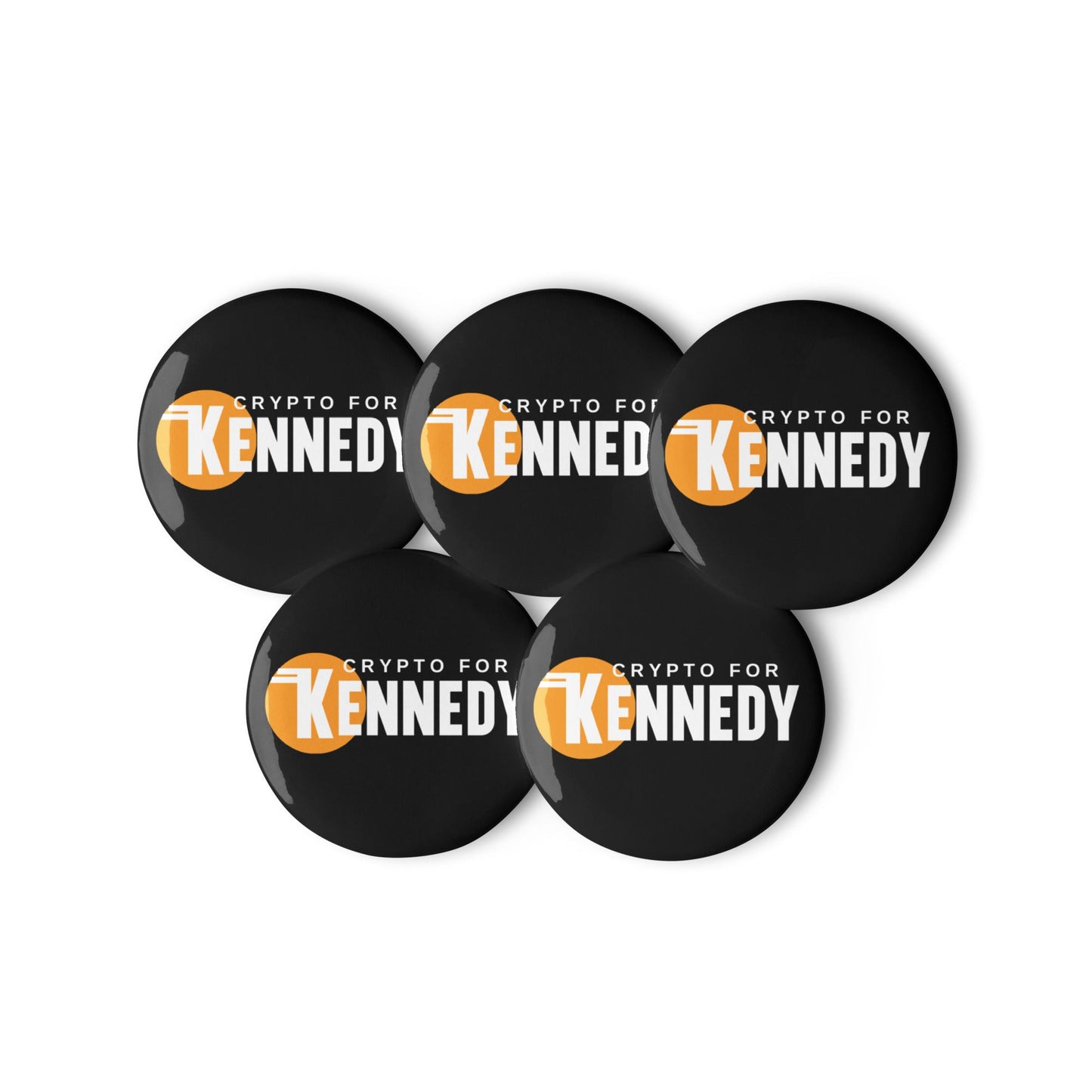 Crypto for Kennedy Set of Buttons - Team Kennedy Official Merchandise