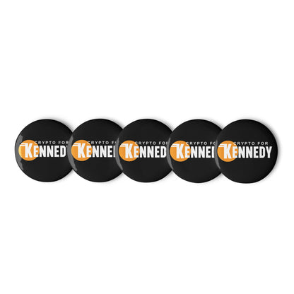 Crypto for Kennedy Set of Buttons - Team Kennedy Official Merchandise