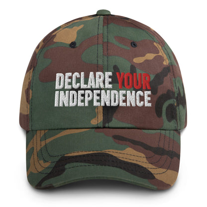 Declare Your Independence Embroidered Dad Hat - Team Kennedy Official Merchandise