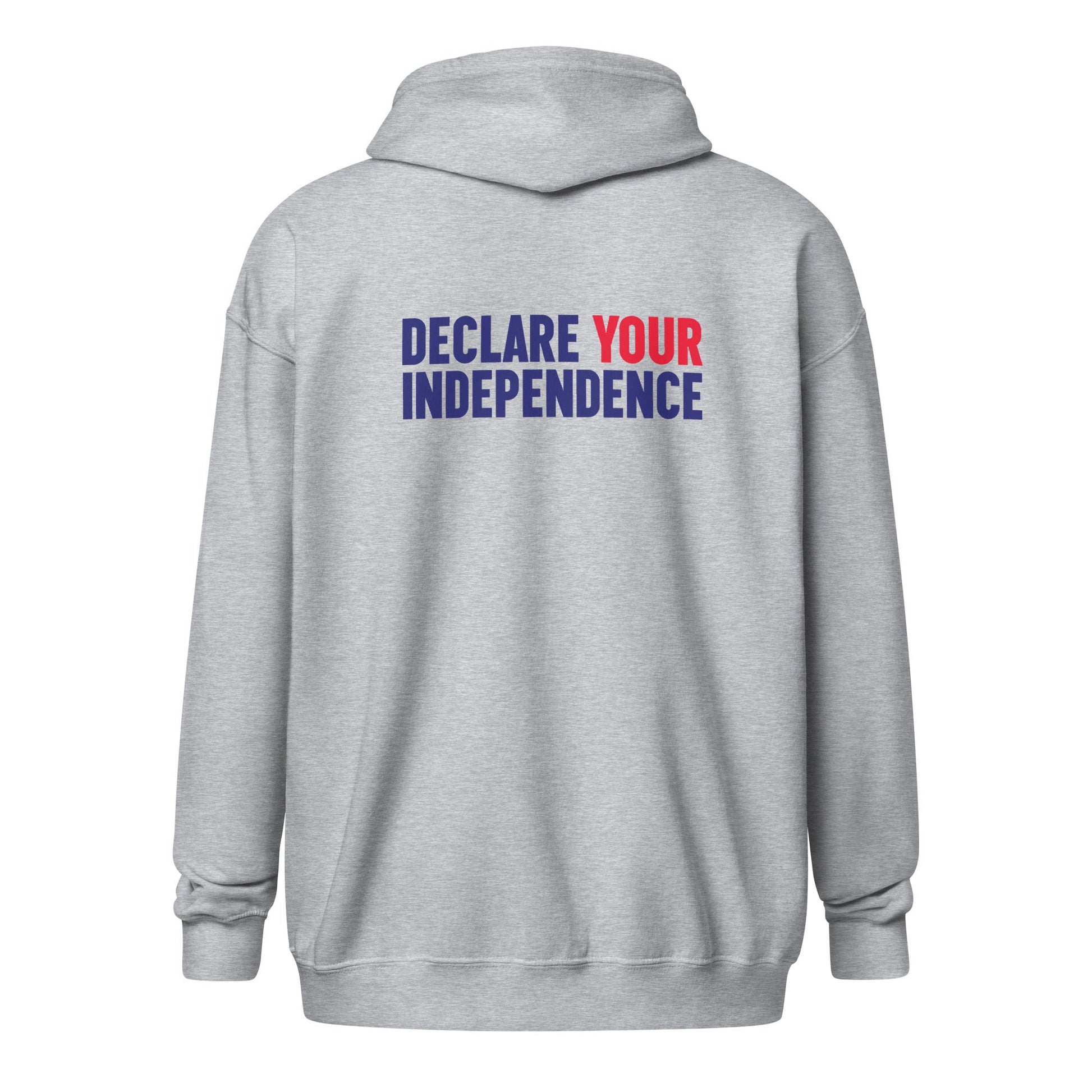 Declare your Independence Embroidered Unisex Zip Hoodie - Team Kennedy Official Merchandise