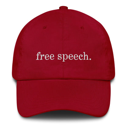 Free Speech Embroidered Dad Hat - Team Kennedy Official Merchandise