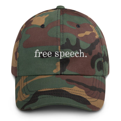 Free Speech Embroidered Dad Hat - Team Kennedy Official Merchandise