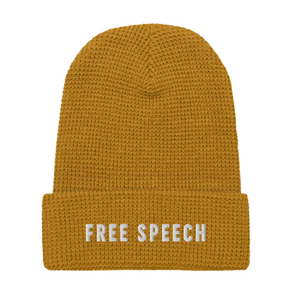 Free Speech Embroidered Waffle Beanie - Team Kennedy Official Merchandise