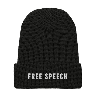 Free Speech Embroidered Waffle Beanie - Team Kennedy Official Merchandise