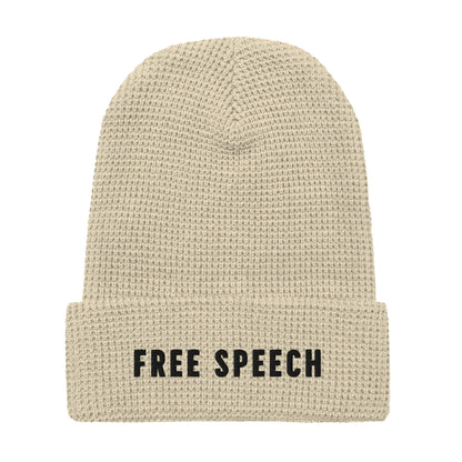 Free Speech Embroidered Waffle Beanie - Team Kennedy Official Merchandise