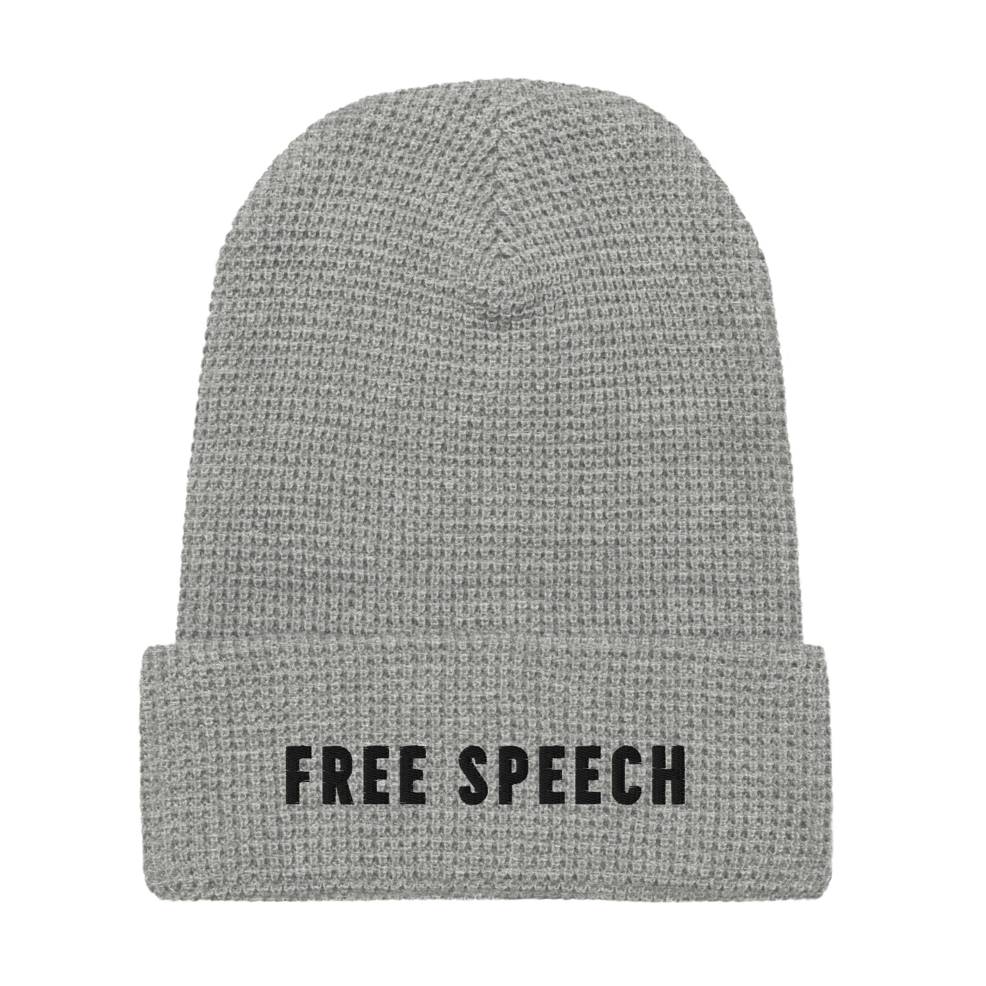 Free Speech Embroidered Waffle Beanie - Team Kennedy Official Merchandise