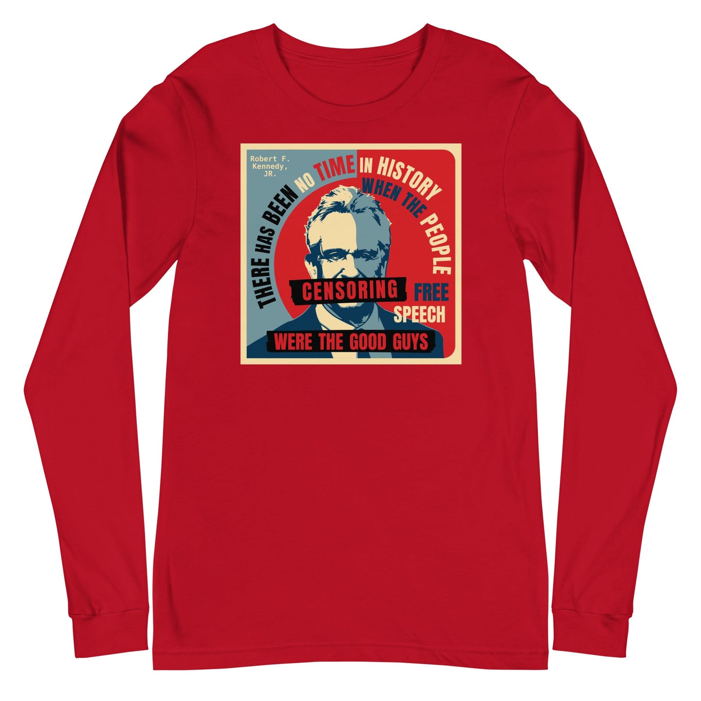 Free Speech Kennedy Unisex Long Sleeve Tee - TEAM KENNEDY. All rights reserved