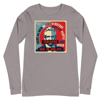 Free Speech Kennedy Unisex Long Sleeve Tee - TEAM KENNEDY. All rights reserved