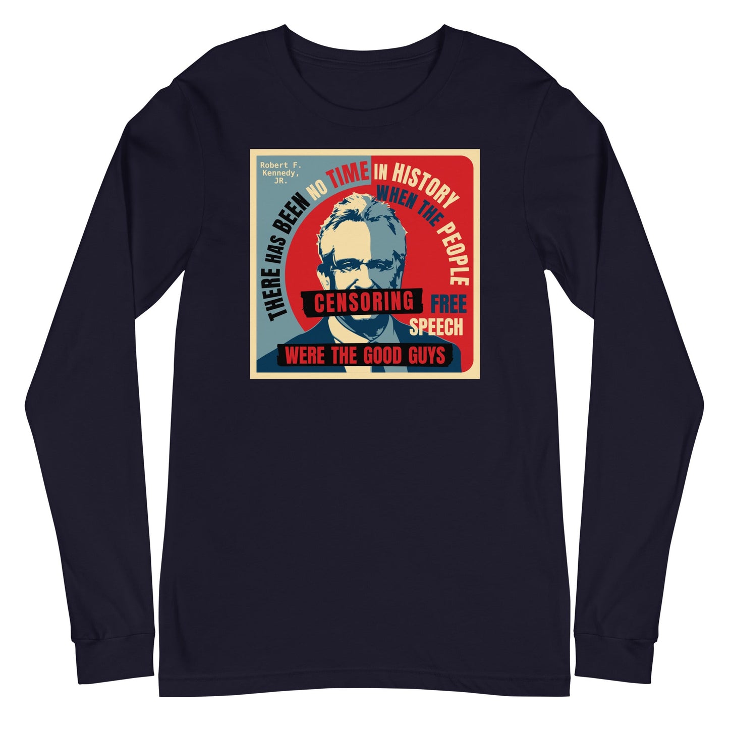 Free Speech Kennedy Unisex Long Sleeve Tee - TEAM KENNEDY. All rights reserved