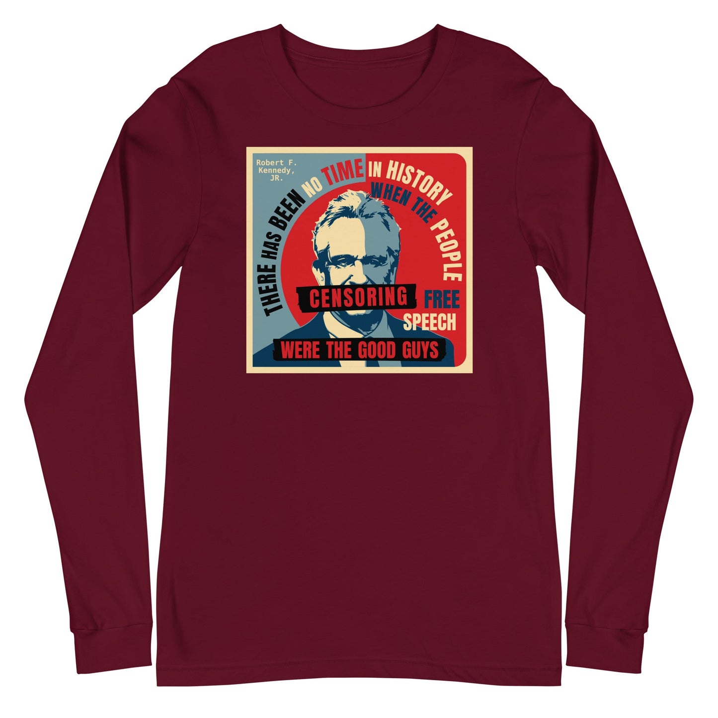 Free Speech Kennedy Unisex Long Sleeve Tee - TEAM KENNEDY. All rights reserved