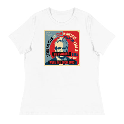 Free Speech Kennedy Women's Relaxed Tee - TEAM KENNEDY. All rights reserved