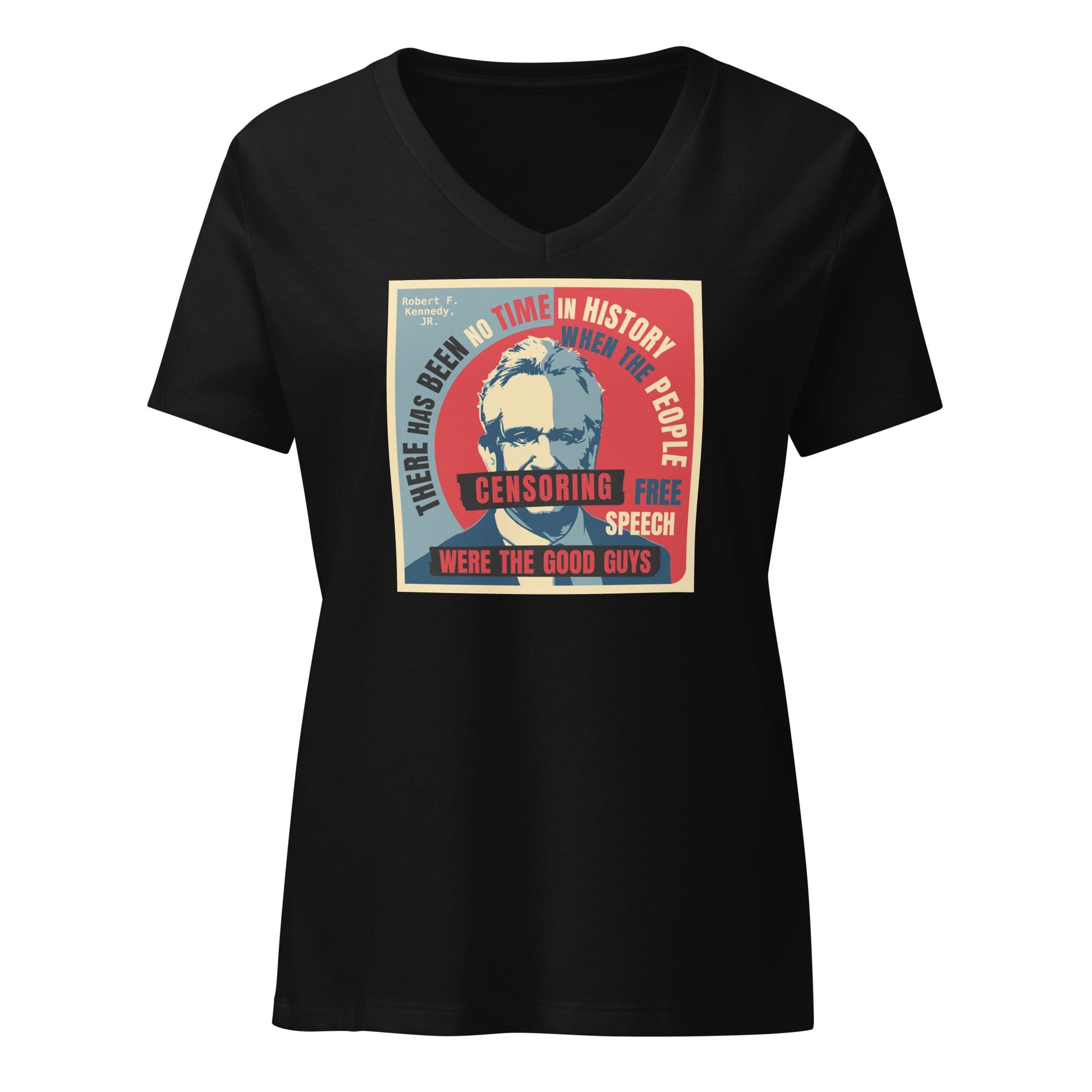 Free Speech Kennedy Women’s Relaxed V - Neck Tee - Team Kennedy Official Merchandise