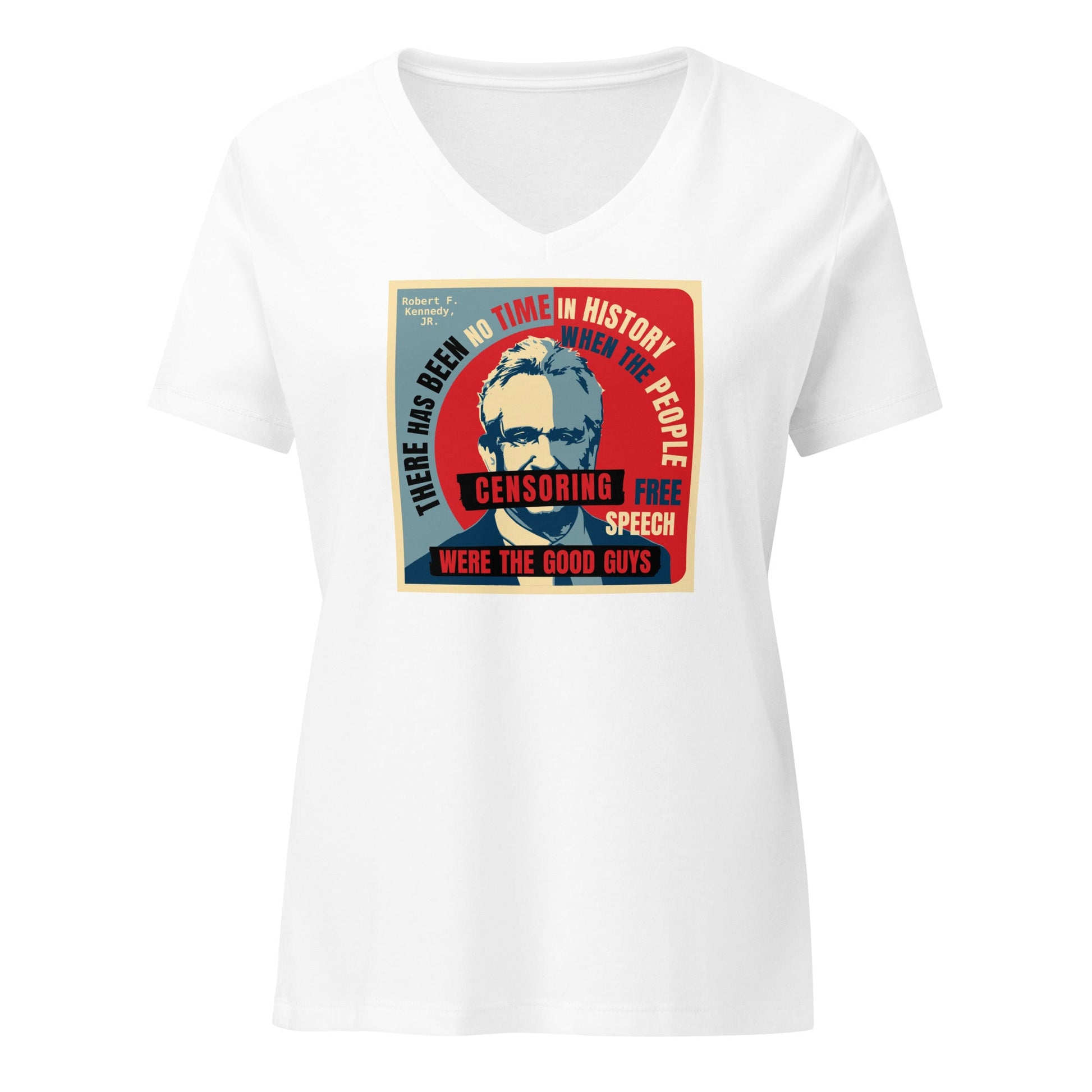 Free Speech Kennedy Women’s Relaxed V - Neck Tee - Team Kennedy Official Merchandise