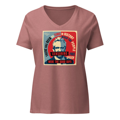 Free Speech Kennedy Women’s Relaxed V - Neck Tee - Team Kennedy Official Merchandise