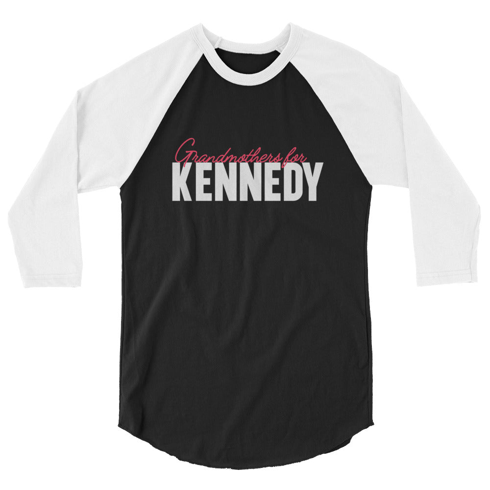 Grandmothers for Kennedy 3/4 Sleeve Raglan Shirt - TEAM KENNEDY. All rights reserved