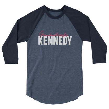 Grandmothers for Kennedy 3/4 Sleeve Raglan Shirt - TEAM KENNEDY. All rights reserved