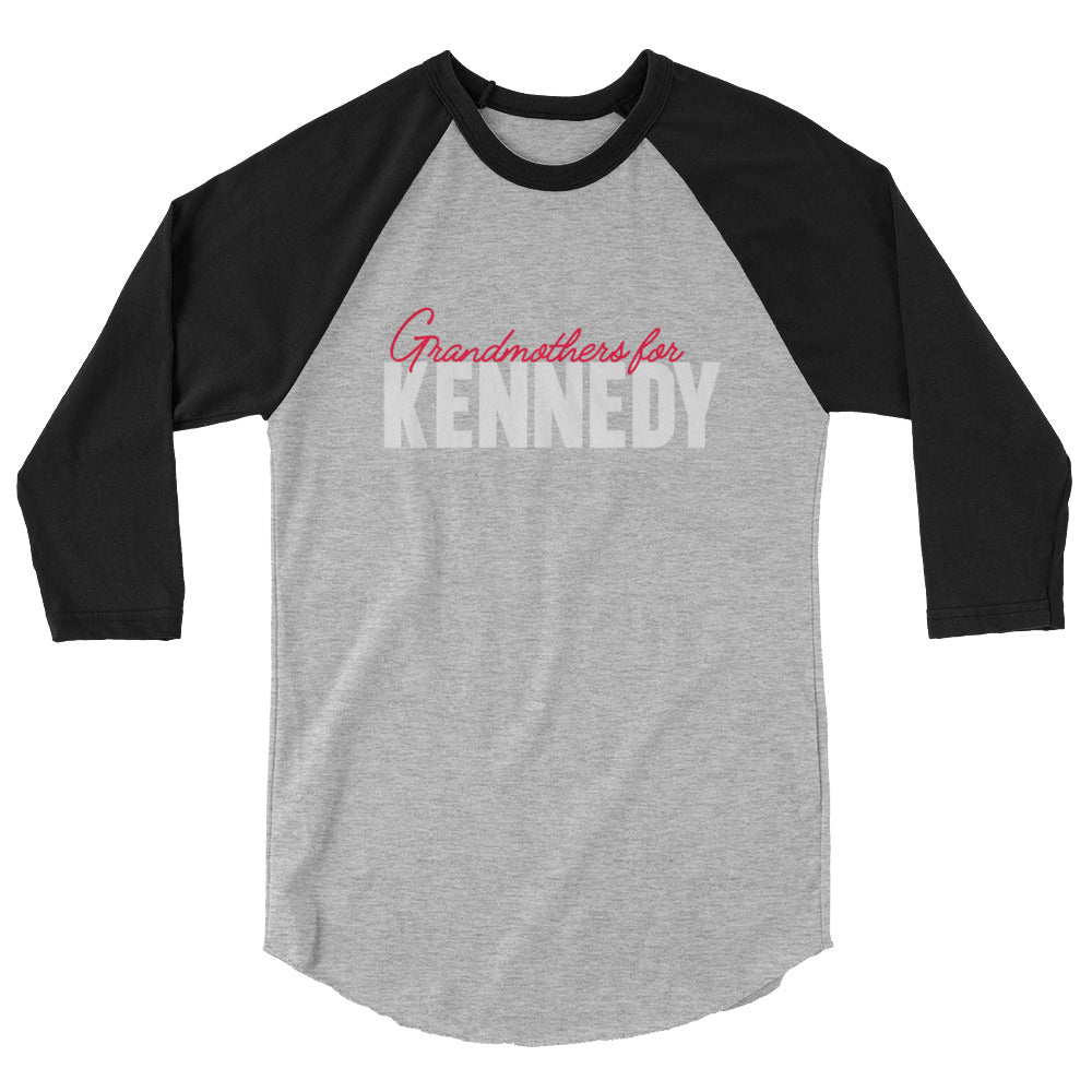 Grandmothers for Kennedy 3/4 Sleeve Raglan Shirt - TEAM KENNEDY. All rights reserved