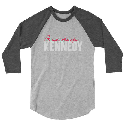 Grandmothers for Kennedy 3/4 Sleeve Raglan Shirt - TEAM KENNEDY. All rights reserved