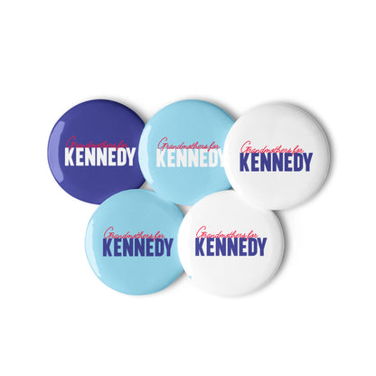 Grandmothers for Kennedy Pins (5 Buttons) - TEAM KENNEDY. All rights reserved