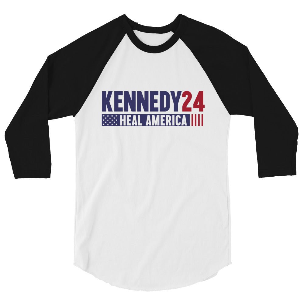 Heal America 3/4 Sleeve Raglan Shirt - TEAM KENNEDY. All rights reserved