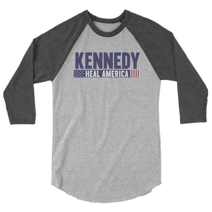 Heal America 3/4 Sleeve Raglan Shirt - Team Kennedy Official Merchandise