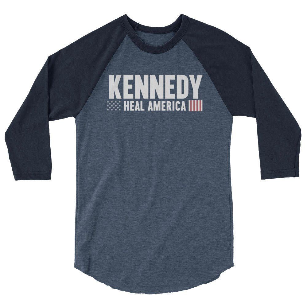 Heal America 3/4 Sleeve Raglan Shirt - Team Kennedy Official Merchandise