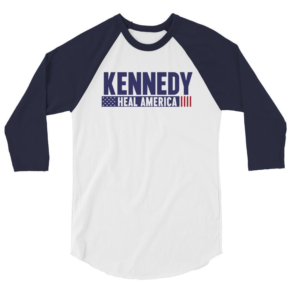 Heal America 3/4 Sleeve Raglan Shirt - Team Kennedy Official Merchandise