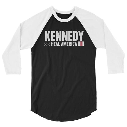 Heal America 3/4 Sleeve Raglan Shirt - Team Kennedy Official Merchandise