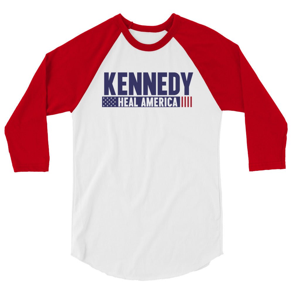 Heal America 3/4 Sleeve Raglan Shirt - Team Kennedy Official Merchandise